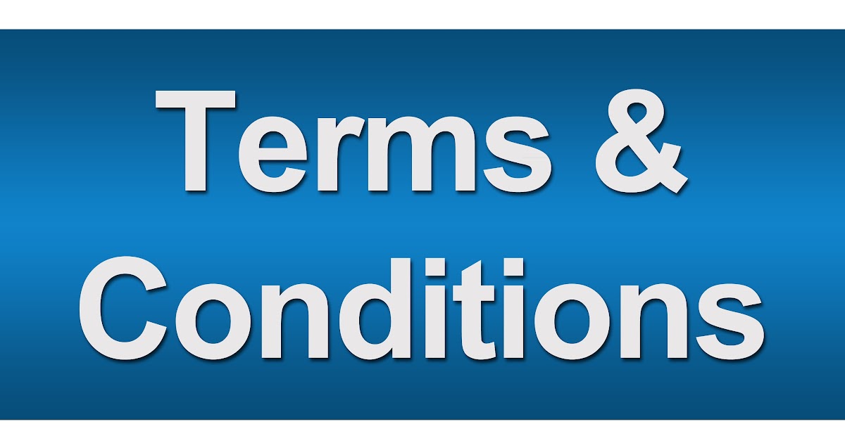 Terms And Conditions